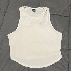 White Sleeveless Top